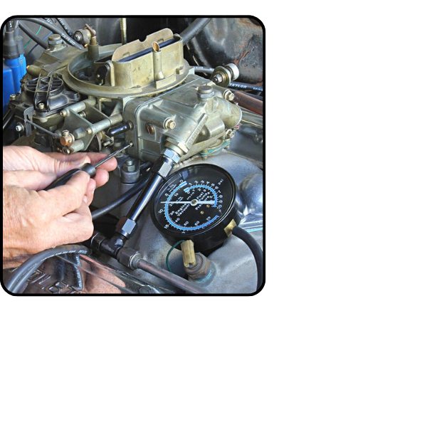 adjusting the idle mixture screws with a vacuum gauge